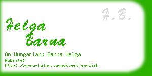 helga barna business card